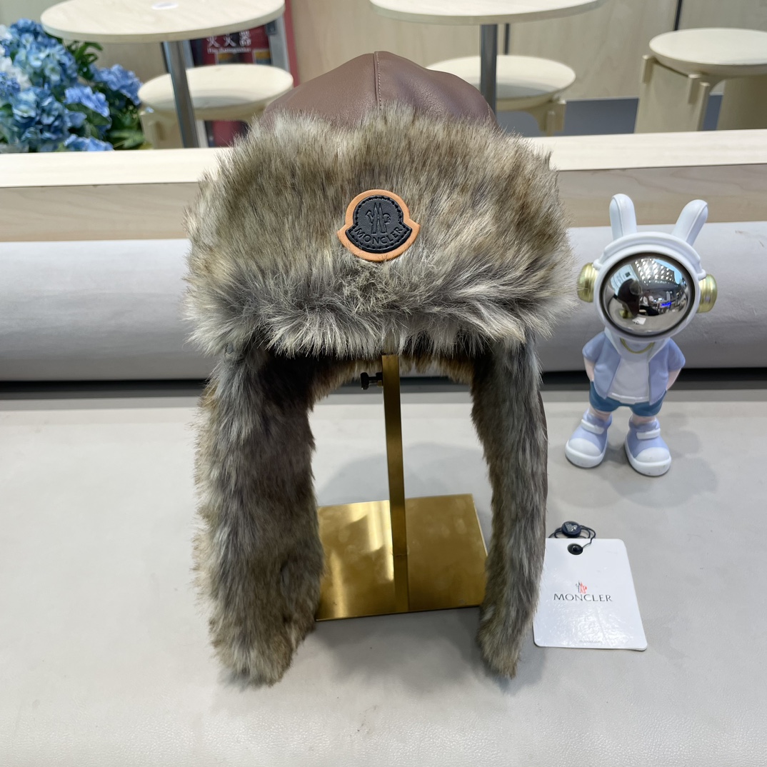  moncler吉普冬季加厚保暖帽子骑行加绒护耳雷锋帽东北户外顶风棉帽