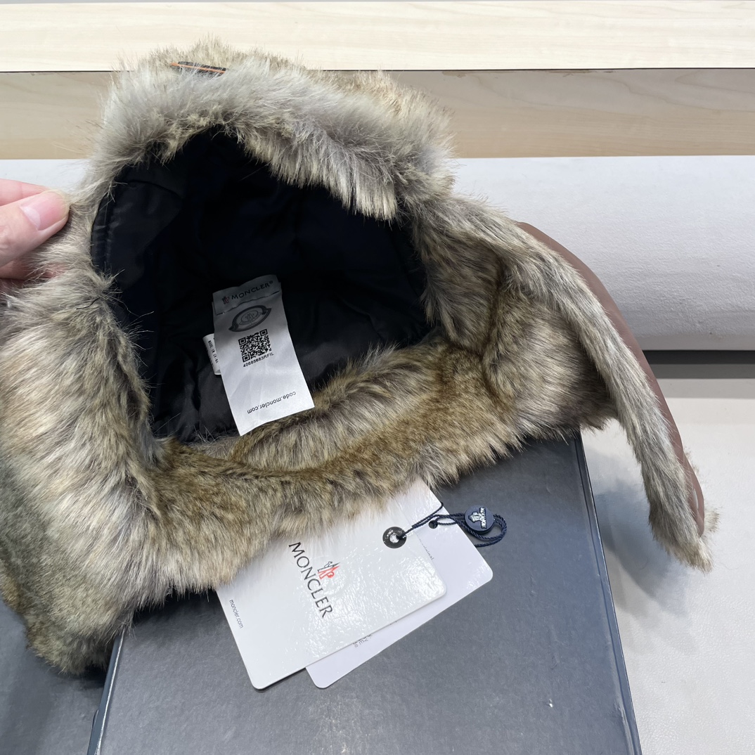  moncler吉普冬季加厚保暖帽子骑行加绒护耳雷锋帽东北户外顶风棉帽