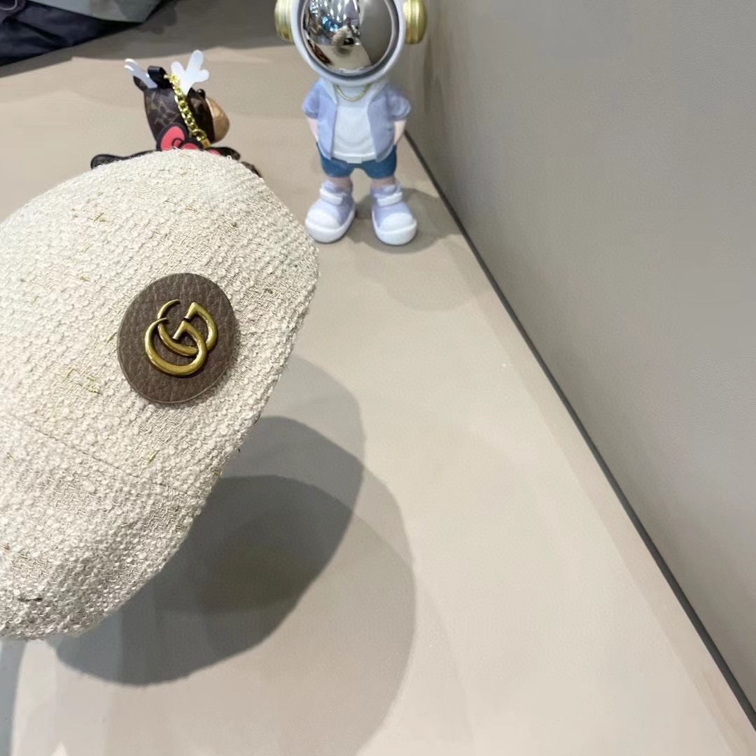古奇Gucci搭严选帽子女贝雷帽Ins网红南瓜帽显脸小八角帽蓓蕾画家