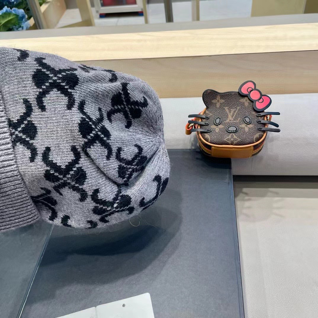  CELINE塞琳2024秋冬新款针织羊毛帽，毛线帽，50羊毛%50兔毛，跑量多色