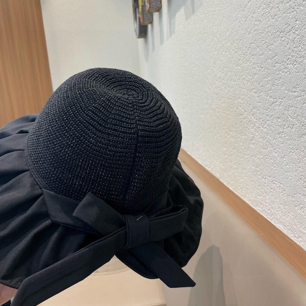 celien塞琳夏季新款韩版户外出游防晒太阳帽大帽檐遮脸渔夫帽夏天遮阳帽