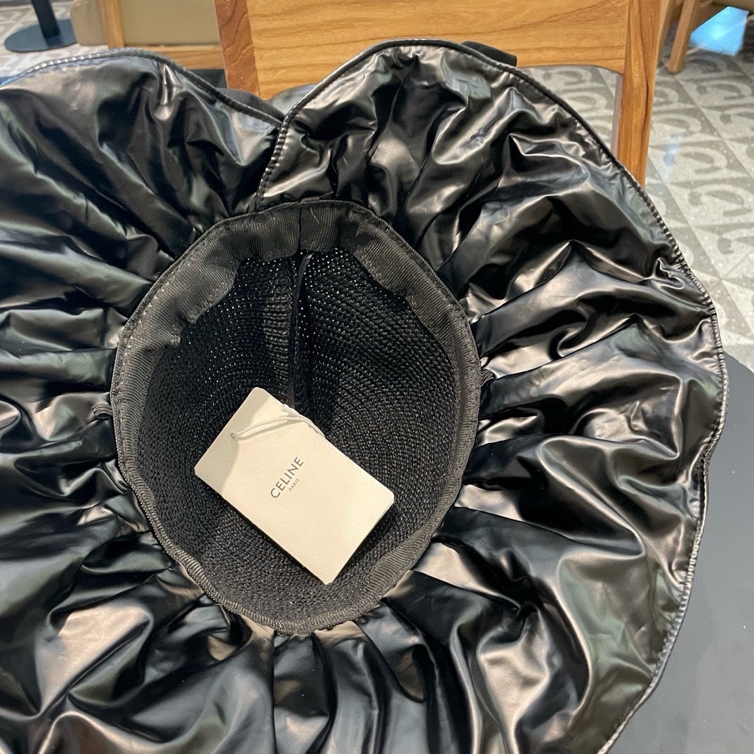 celien塞琳夏季新款韩版户外出游防晒太阳帽大帽檐遮脸渔夫帽夏天遮阳帽