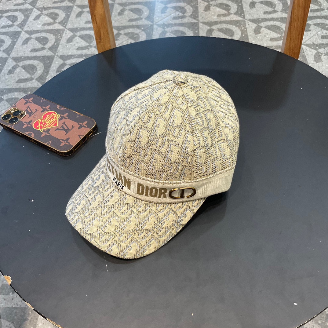 迪奥Dior🔻新款原单织带棒球帽，独家实物拍摄 男女通用、可调节