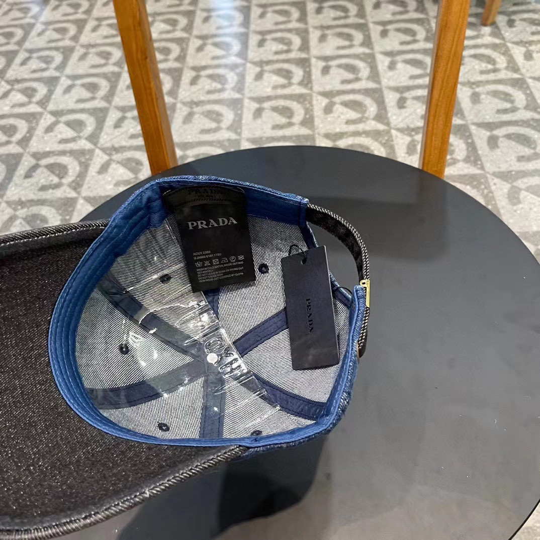   PRADA普拉达新款拼接 棒球帽，男女款鸭舌帽