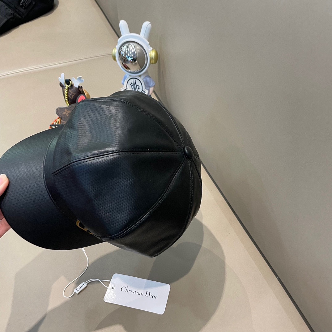 DIOR迪奥复古贝雷帽皮质八角帽女生大头围显脸小报童帽英伦风画家帽子男