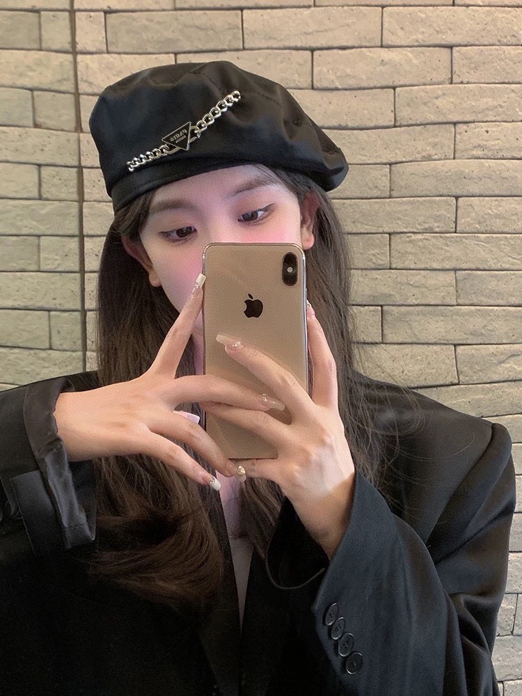 NO:215432,Dior sweet and cool chain thin beret elegant face showing small and versatile painter hat internet celebrity big head octagonal hat trendy hat fisherman hat baseball hat knit hat, hat, dior, espadrilles, hats19860909Dior 甜酷风链条薄款贝雷帽优雅显脸小百搭画家帽子网红大头围八角帽潮帽子渔夫帽棒球帽针织帽,帽子,dior,espadrilles,hats,hat