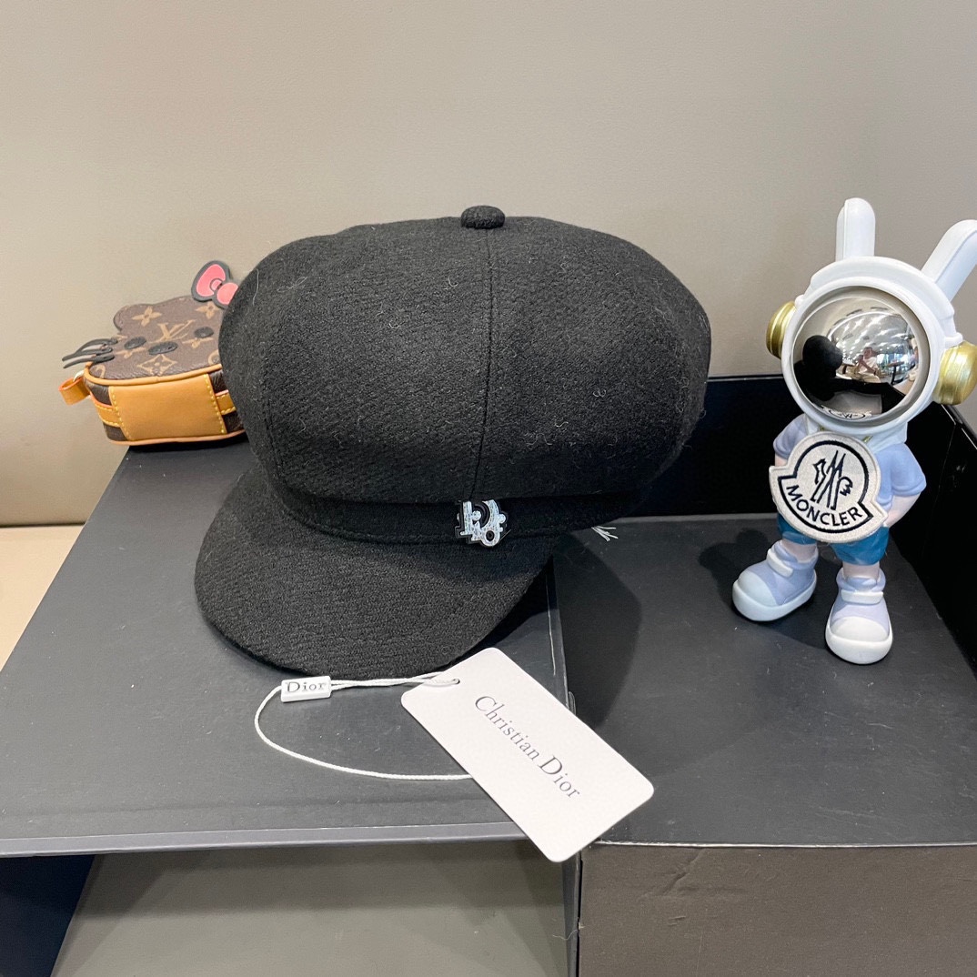 NO:215438,DIOR DIOR Beret autumn and winter new Japanese octagonal hat showing face small spring and autumn Korean hat fisherman hat baseball hat knit hat, hat, dior, dior, espadrilles, hats19860909DIOR迪奥 贝雷帽秋冬款新款日系八角帽显脸小春秋款韩系帽子渔夫帽棒球帽针织帽,帽子,dior,dior,espadrilles,hats,hat
