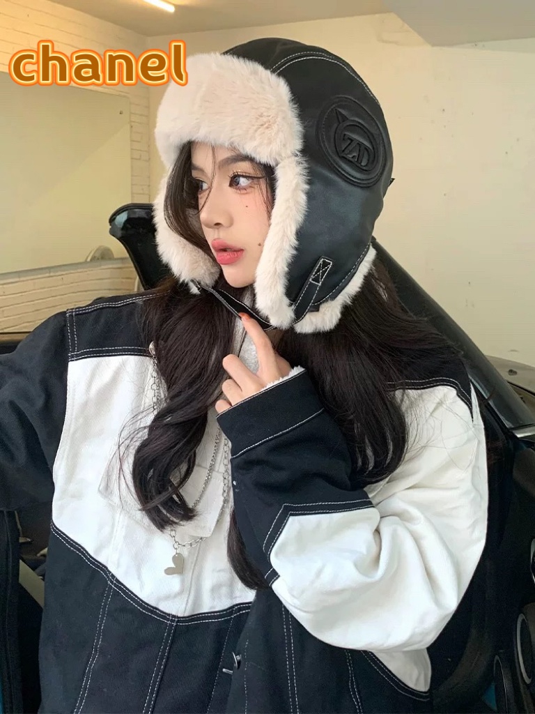 NO:215357,Chanel Lei Feng hat women autumn and winter thickened warm velvet outdoor cycling ski cold wind ear protection hat pilot hat hat fisherman hat baseball hat knit hat, hat, chanel, espadrilles, hats19860909Chanel 雷锋帽女秋冬季加厚保暖加绒户外骑车滑雪防寒风护耳帽飞行员帽子帽子渔夫帽棒球帽针织帽,帽子,chanel,espadrilles,hats,hat