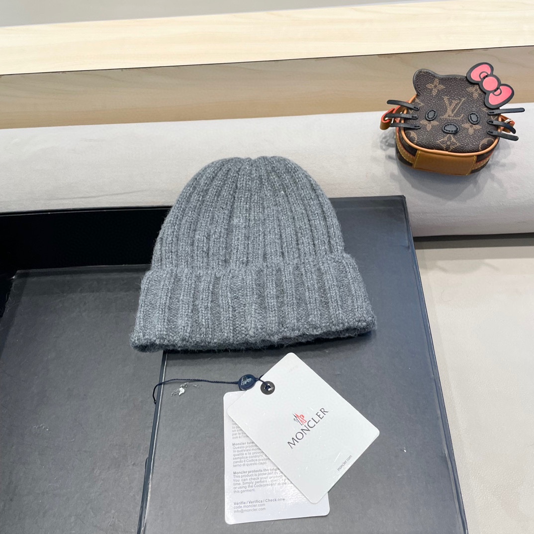 【MONCLER蒙口】2024秋冬新款针织毛球毛线帽#非常有质感的一款～闭眼入