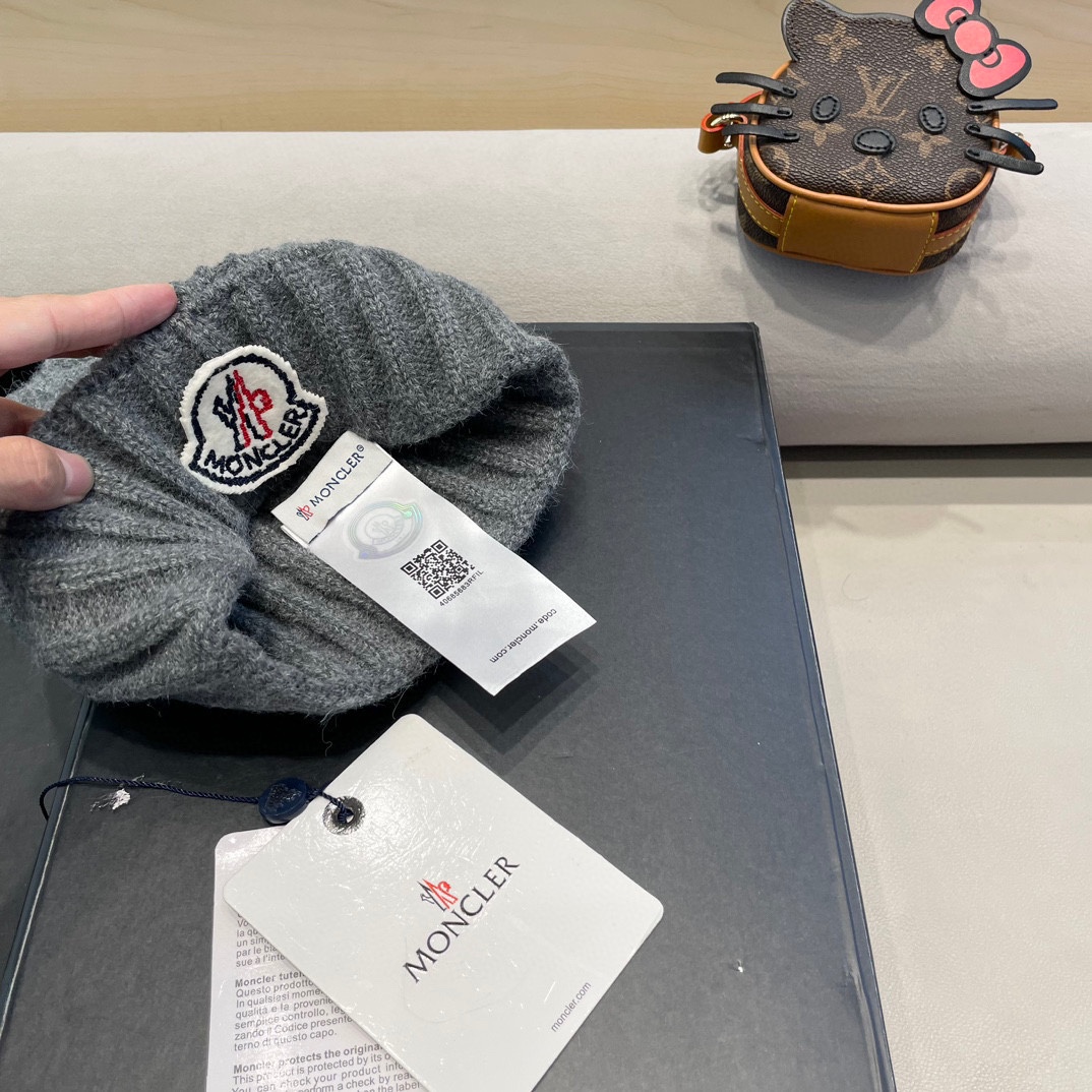 【MONCLER蒙口】2024秋冬新款针织毛球毛线帽#非常有质感的一款～闭眼入