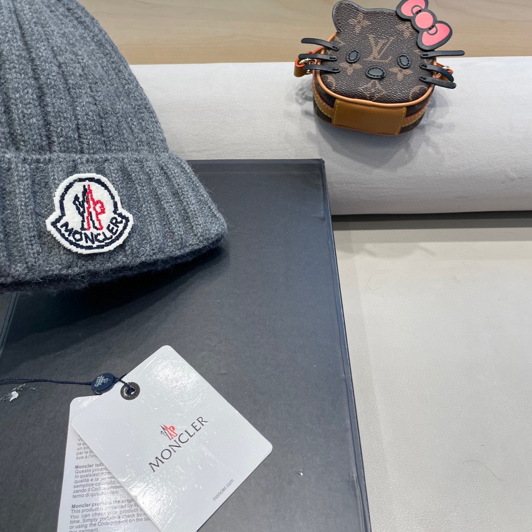 【MONCLER蒙口】2024秋冬新款针织毛球毛线帽#非常有质感的一款～闭眼入