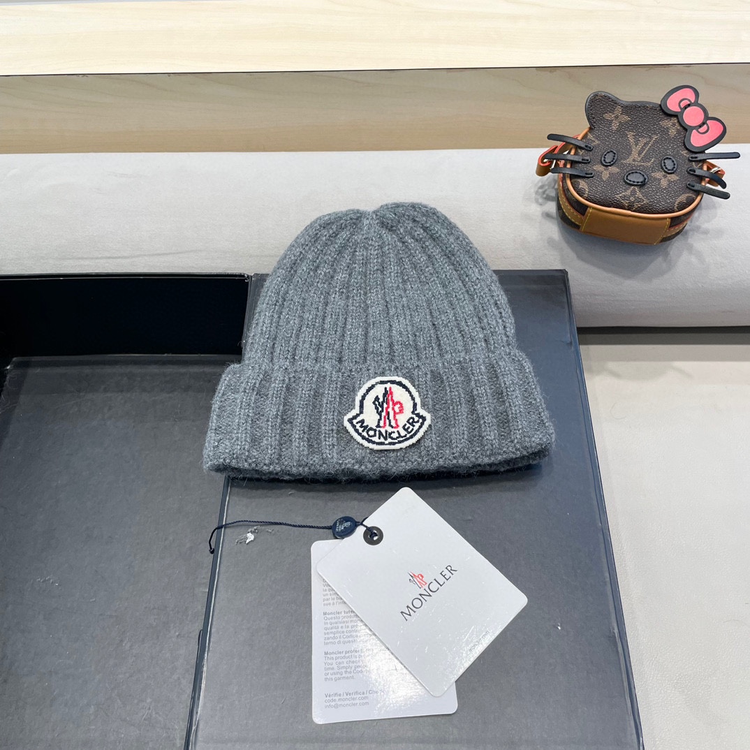 【MONCLER蒙口】2024秋冬新款针织毛球毛线帽#非常有质感的一款～闭眼入