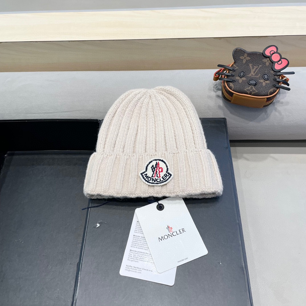 【MONCLER蒙口】2024秋冬新款针织毛球毛线帽#非常有质感的一款～闭眼入