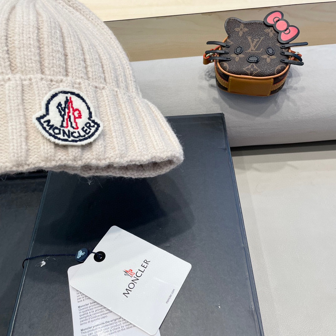 【MONCLER蒙口】2024秋冬新款针织毛球毛线帽#非常有质感的一款～闭眼入
