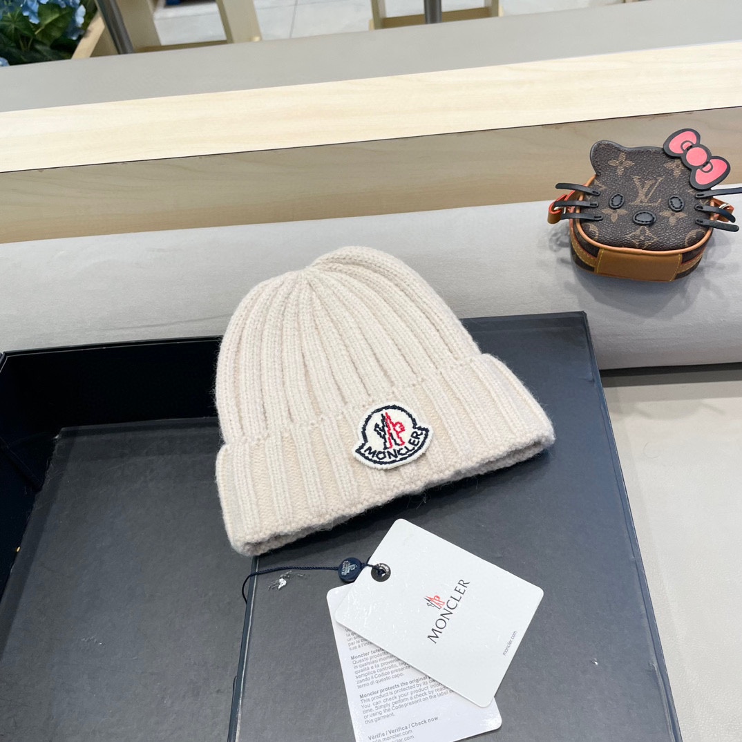 【MONCLER蒙口】2024秋冬新款针织毛球毛线帽#非常有质感的一款～闭眼入