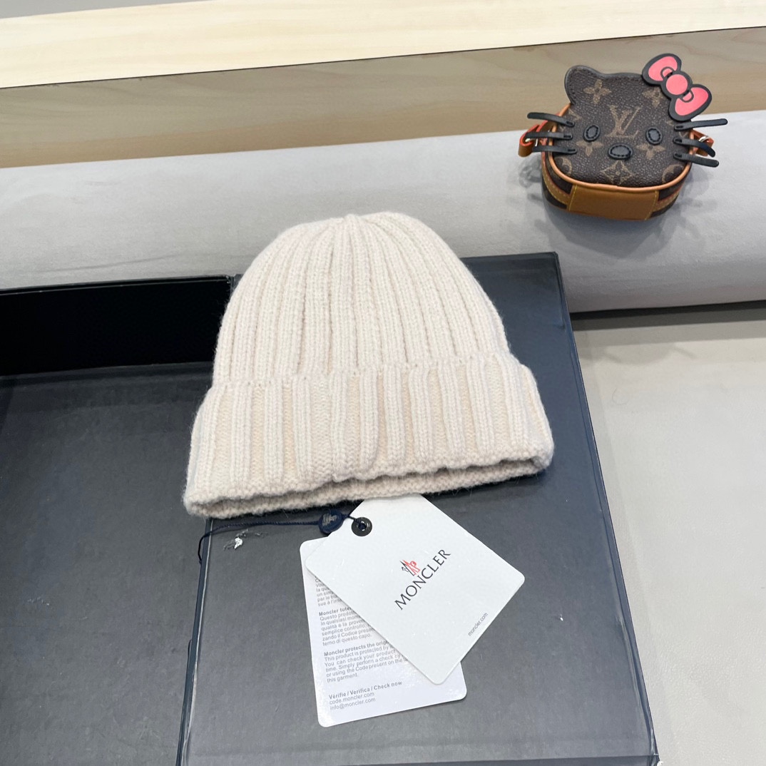 【MONCLER蒙口】2024秋冬新款针织毛球毛线帽#非常有质感的一款～闭眼入