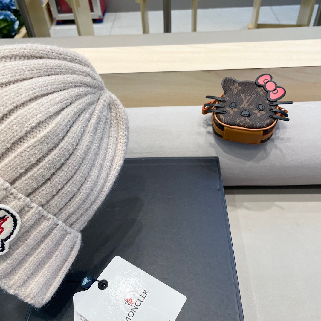 【MONCLER蒙口】2024秋冬新款针织毛球毛线帽#非常有质感的一款～闭眼入