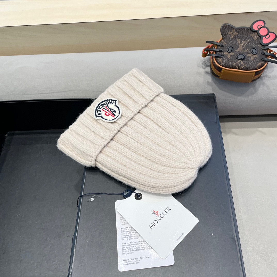 【MONCLER蒙口】2024秋冬新款针织毛球毛线帽#非常有质感的一款～闭眼入