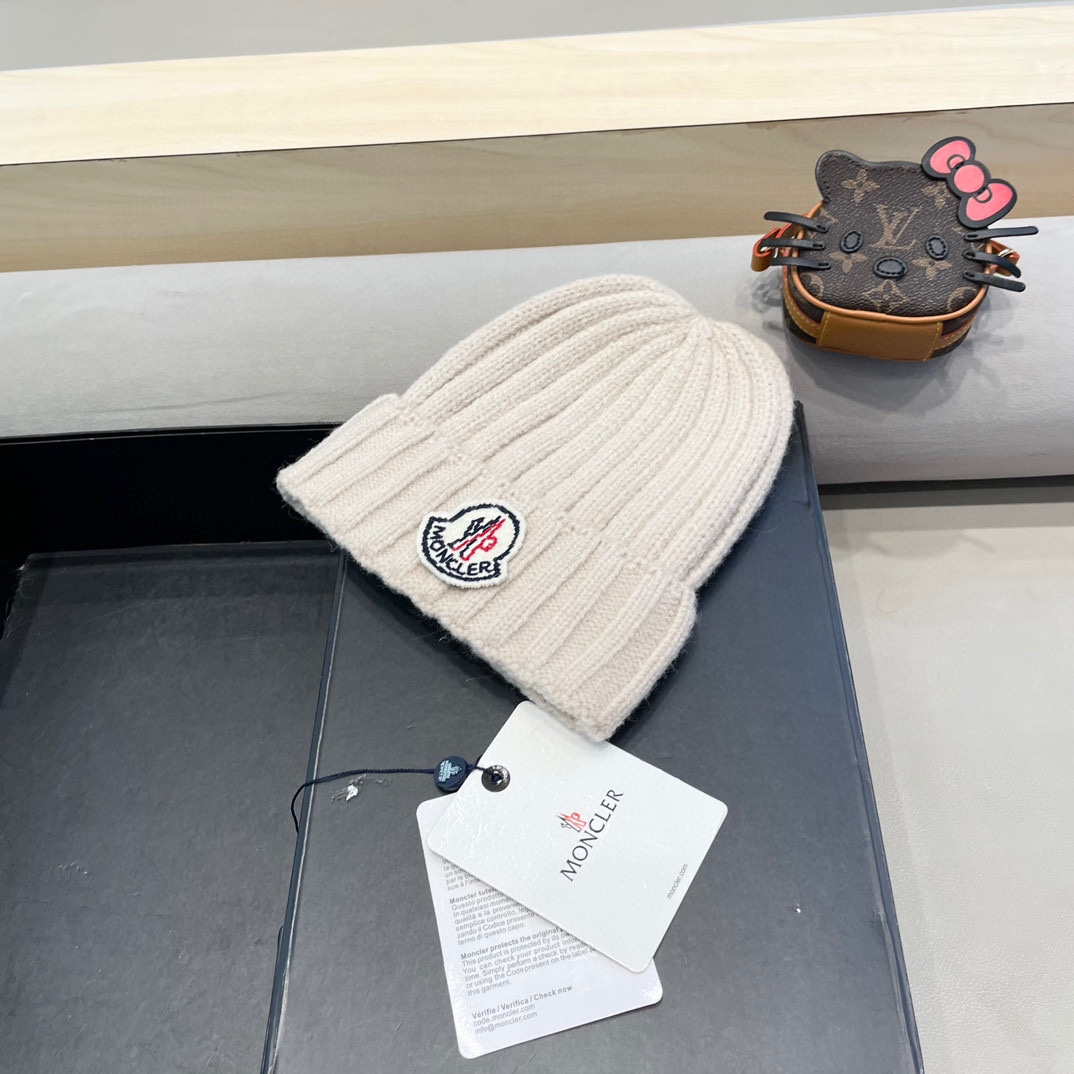 【MONCLER蒙口】2024秋冬新款针织毛球毛线帽#非常有质感的一款～闭眼入