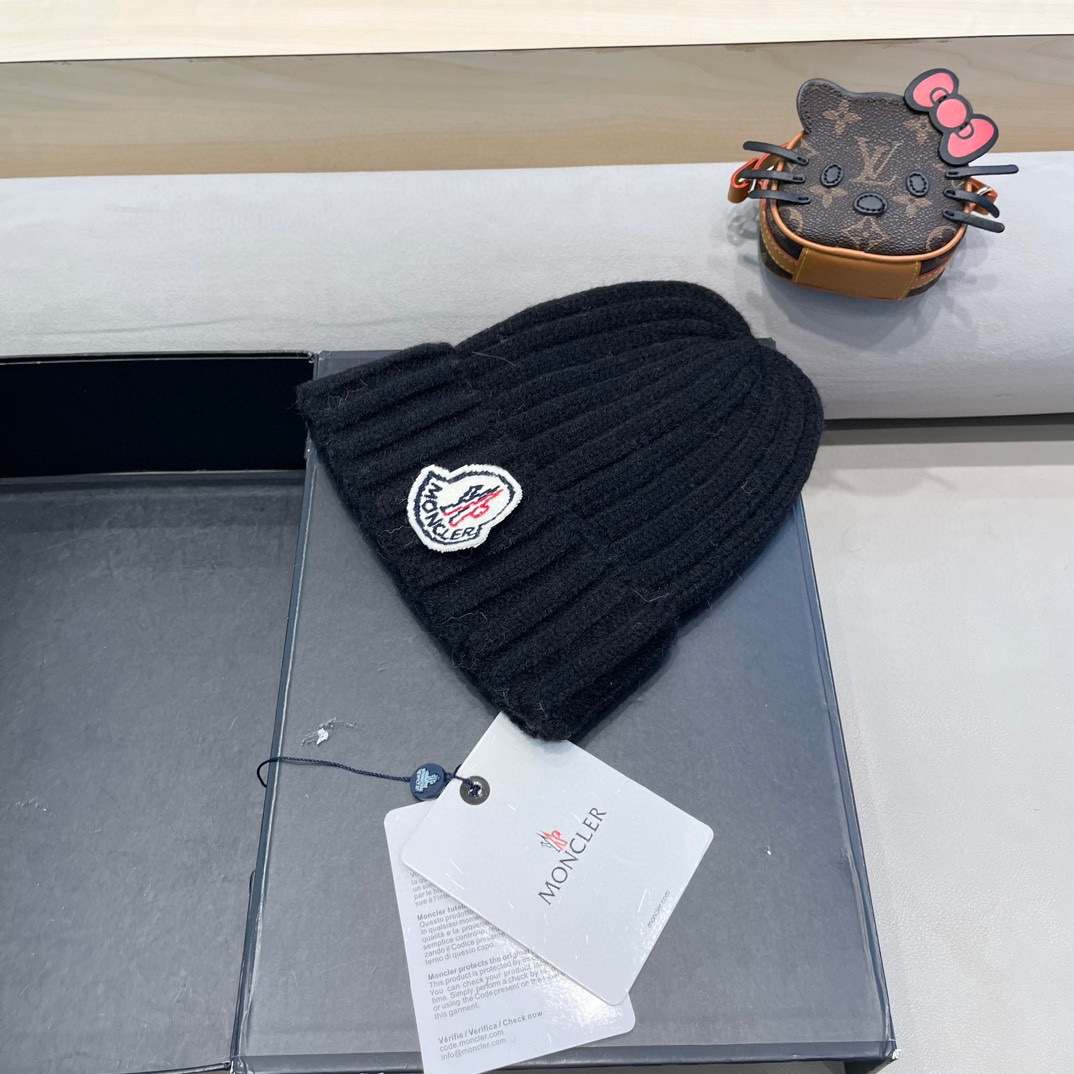 【MONCLER蒙口】2024秋冬新款针织毛球毛线帽#非常有质感的一款～闭眼入