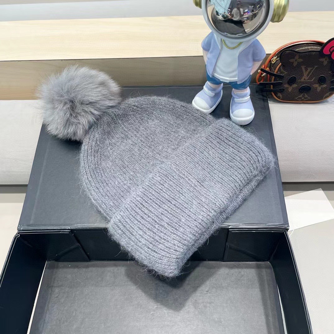 【Acne】2024秋冬新款笑脸简约针织毛线帽，轻奢感满满～俏皮款