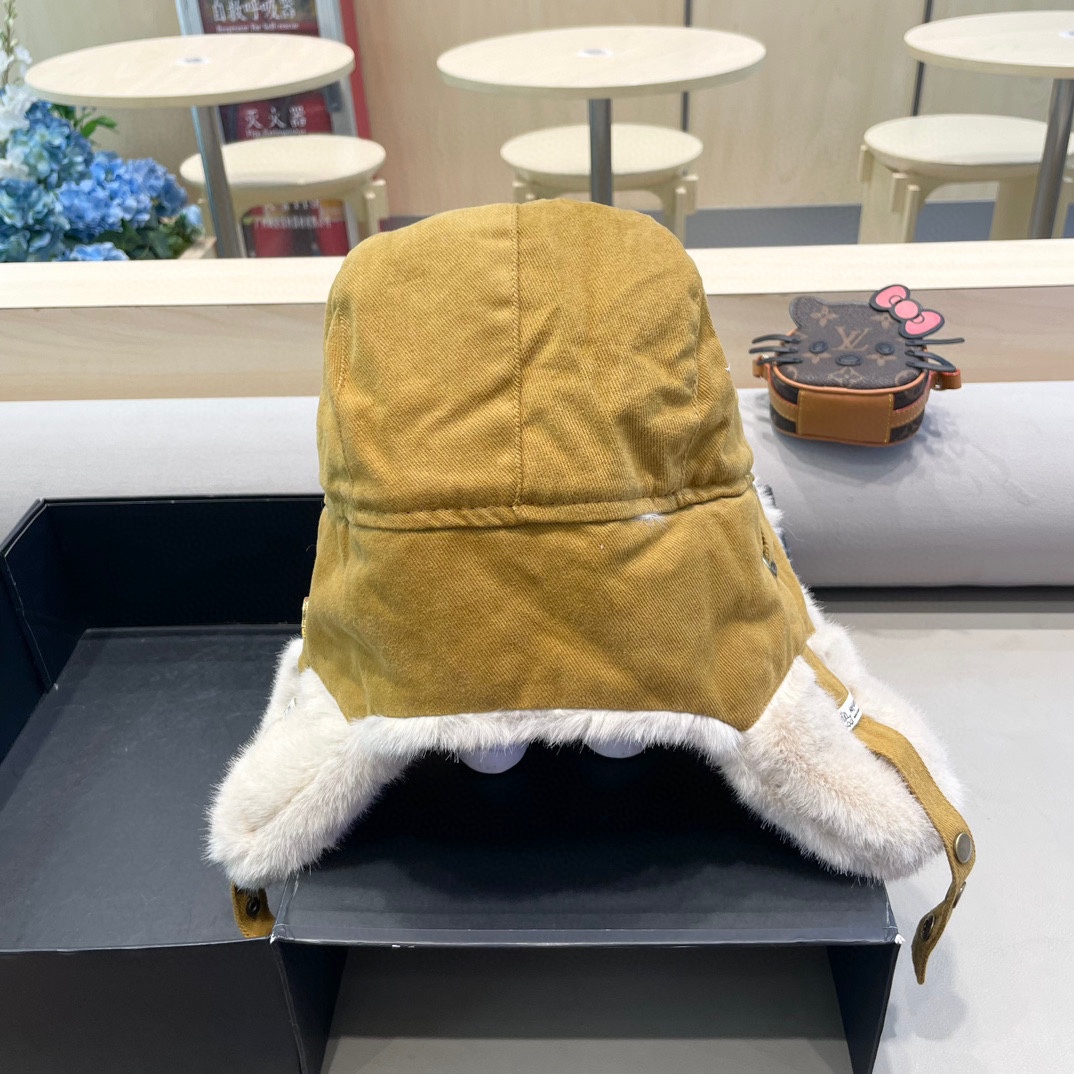 MONCLER蒙口雷锋帽冬季男女同款加厚毛绒防寒护耳帽骑车保暖神器滑雪飞行帽子