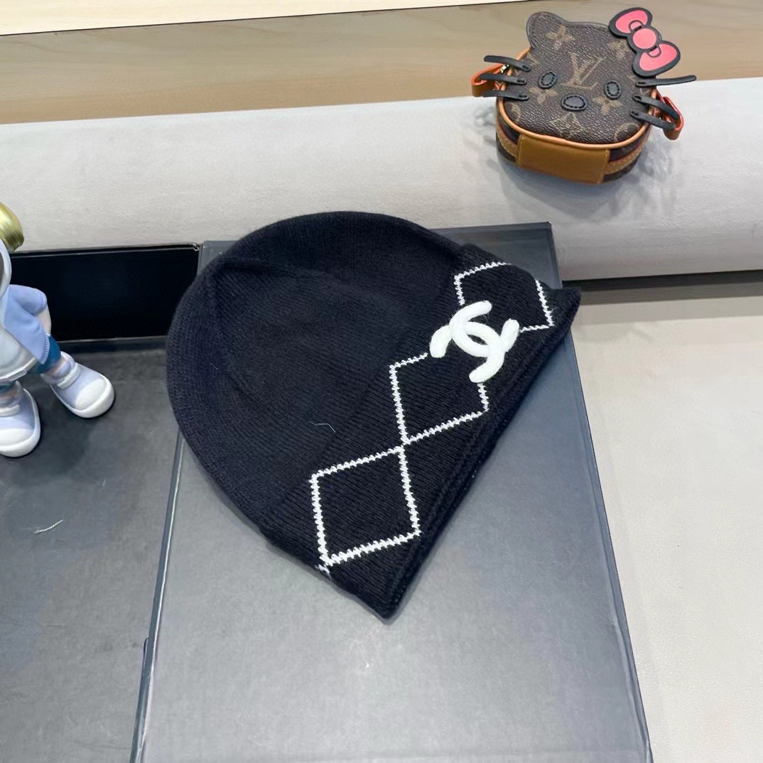 Chanel香奈儿针织毛线帽