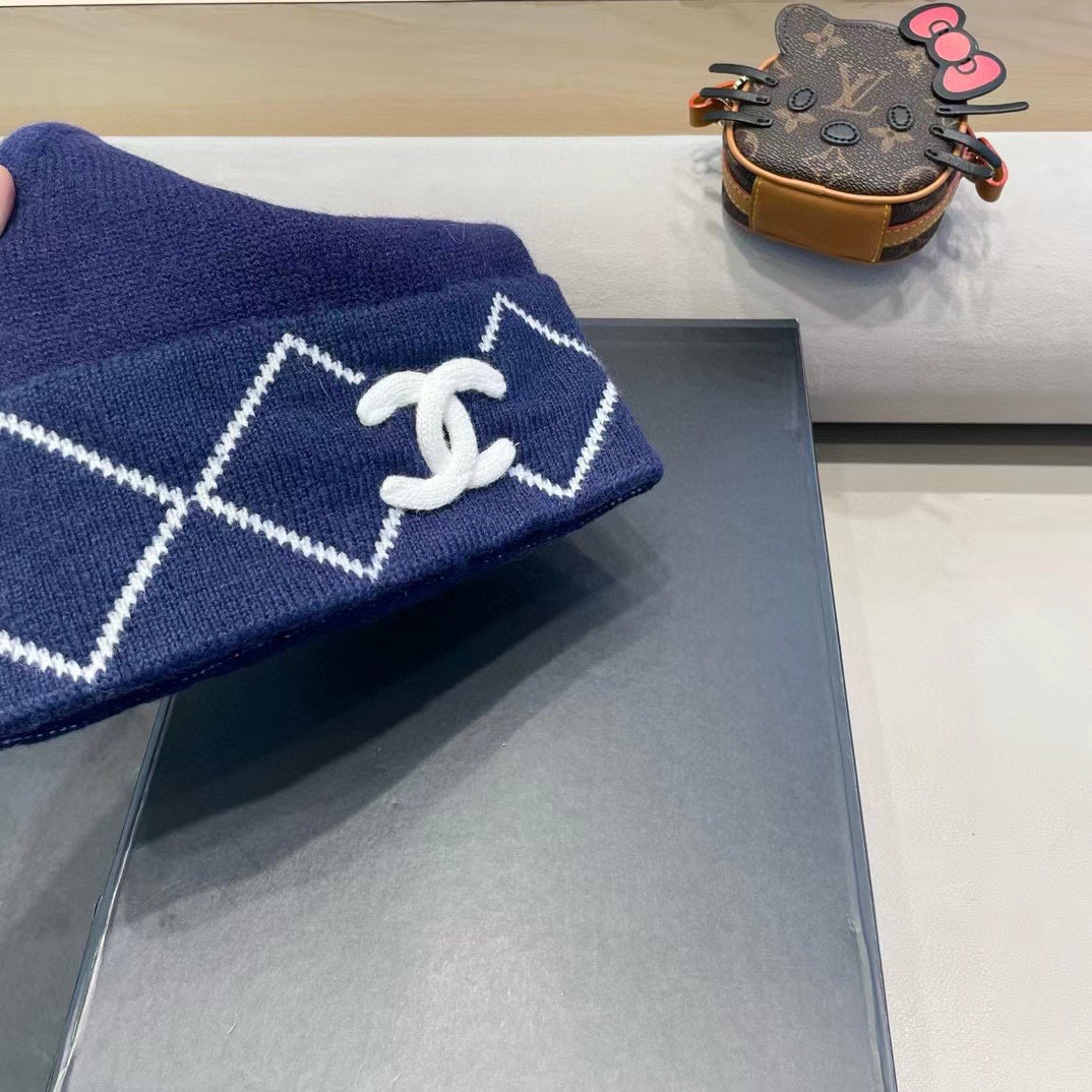 Chanel香奈儿针织毛线帽