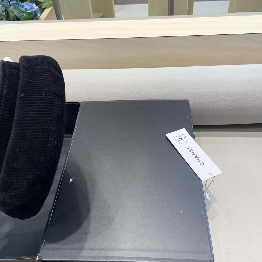 Chanel韩国东大门复古简约百搭帽子纯色气质贝雷帽