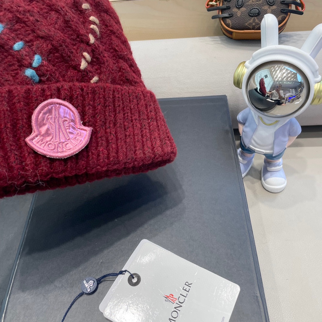 蒙口白毛线帽女冬防寒保暖加厚新款麻花针织套头帽