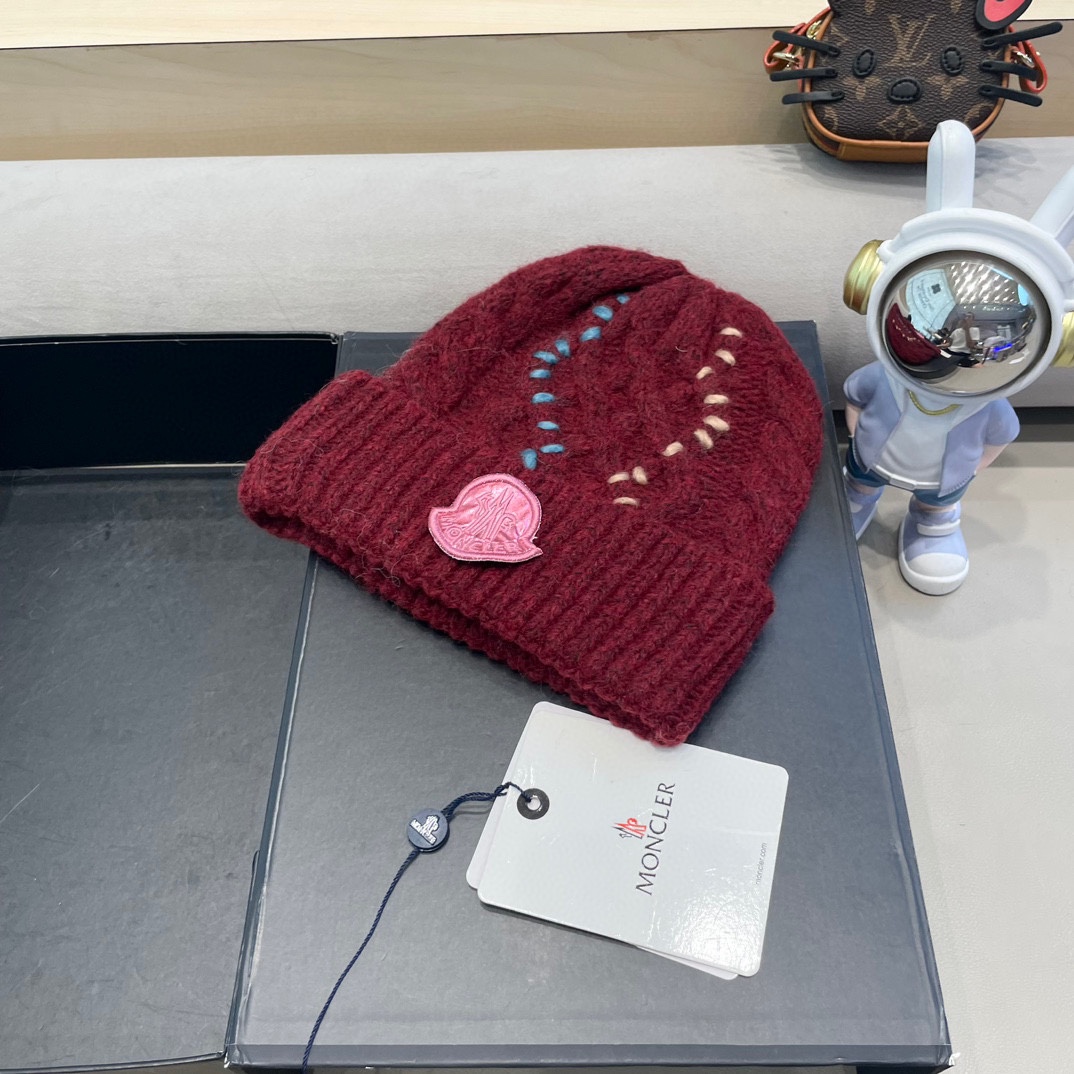 蒙口白毛线帽女冬防寒保暖加厚新款麻花针织套头帽