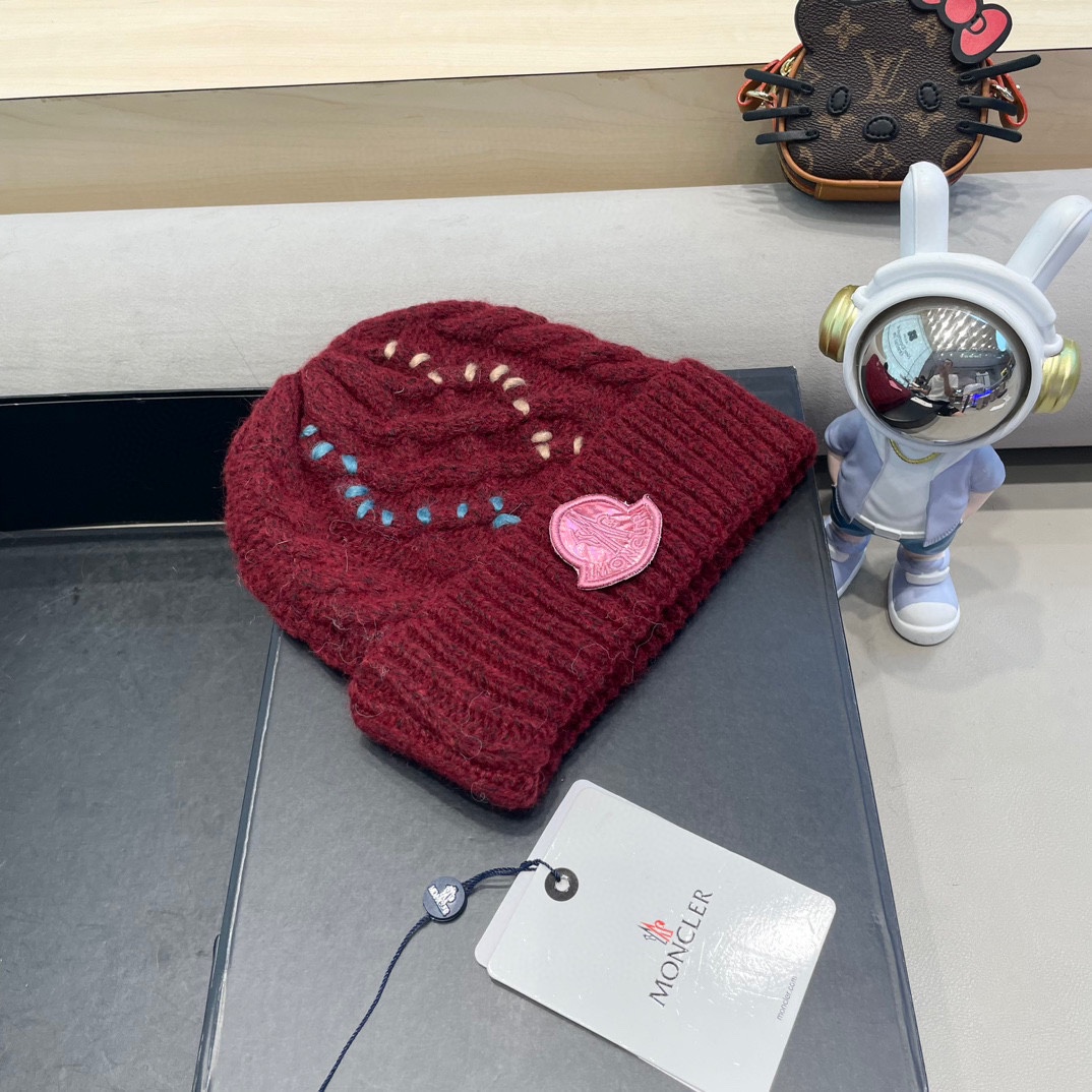 蒙口白毛线帽女冬防寒保暖加厚新款麻花针织套头帽