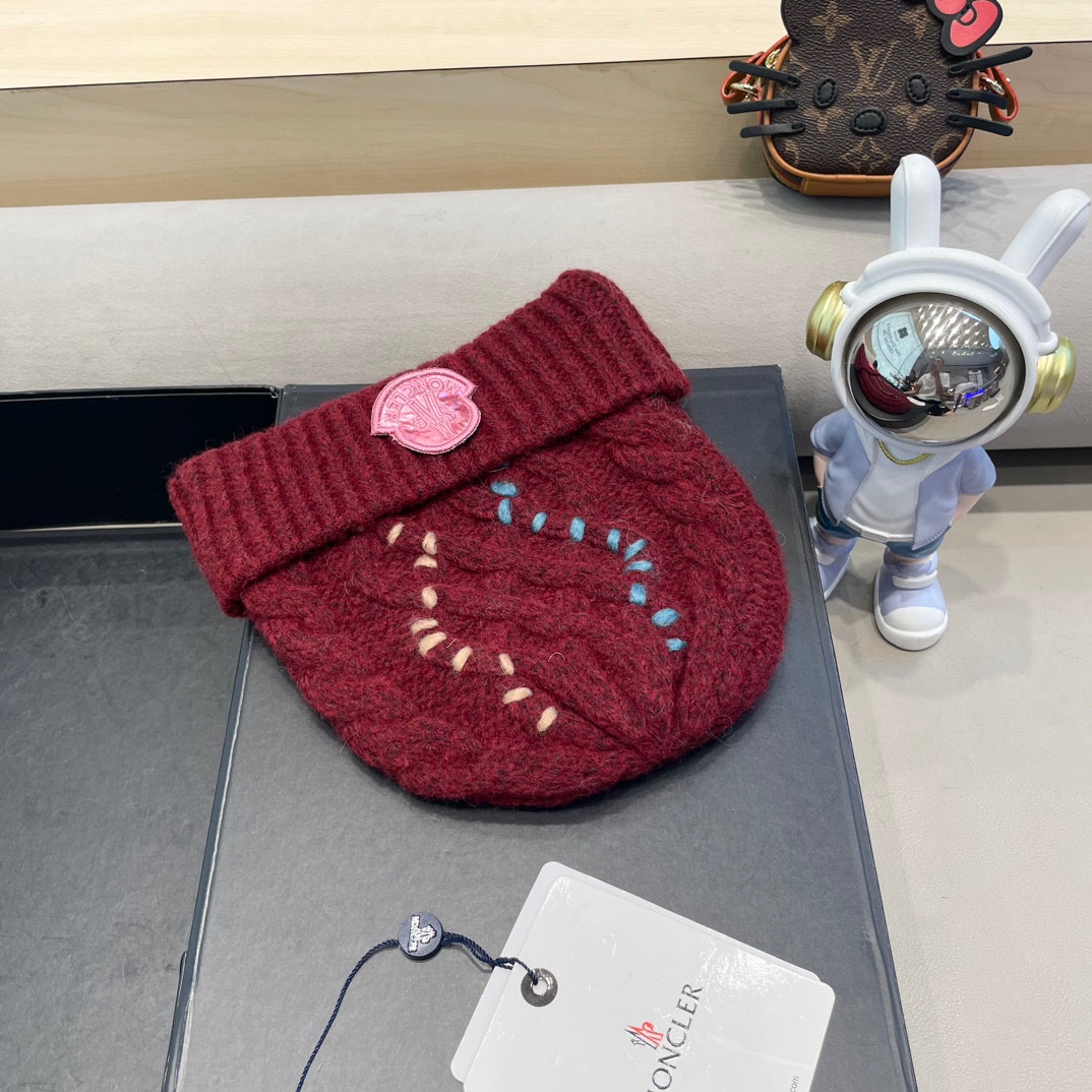 蒙口白毛线帽女冬防寒保暖加厚新款麻花针织套头帽