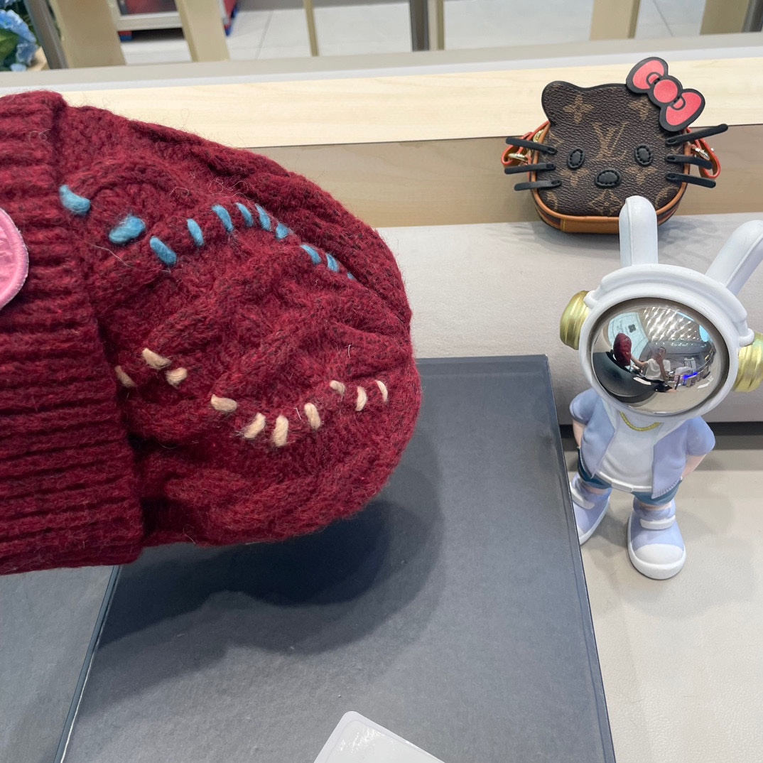 蒙口白毛线帽女冬防寒保暖加厚新款麻花针织套头帽