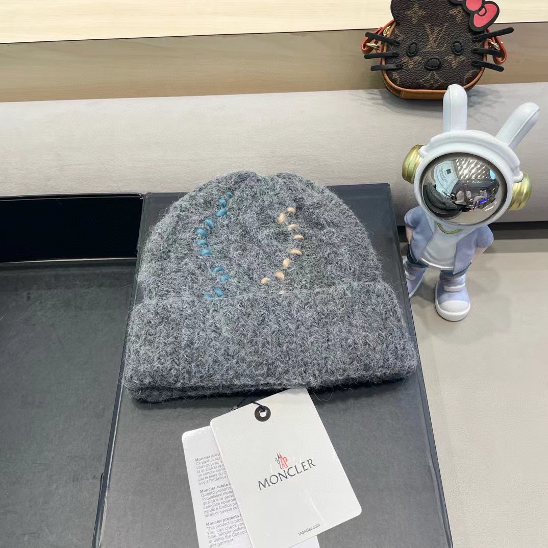 蒙口白毛线帽女冬防寒保暖加厚新款麻花针织套头帽