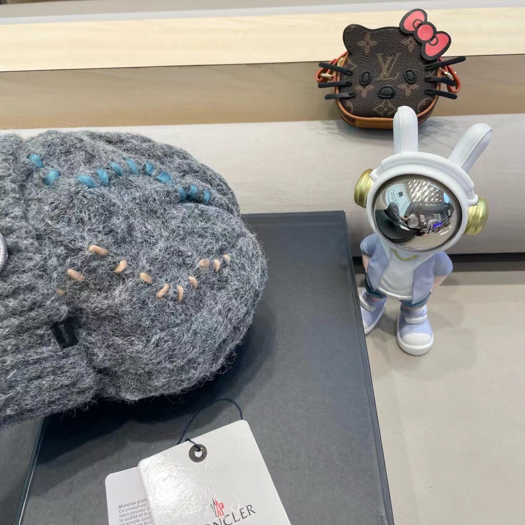 蒙口白毛线帽女冬防寒保暖加厚新款麻花针织套头帽