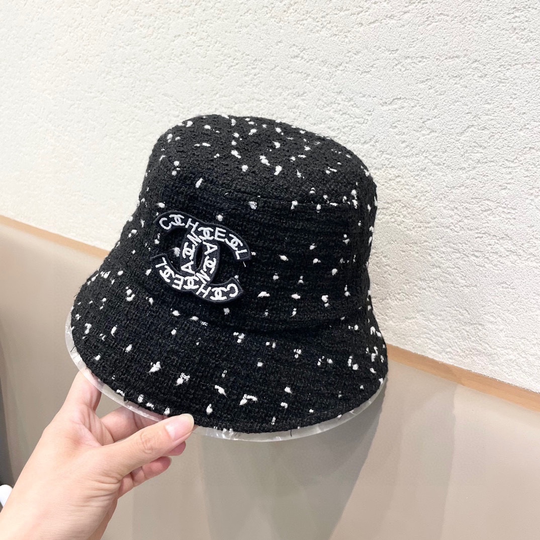 Chanen香奈儿帽子女网红款复古英伦格纹渔夫帽女秋冬韩版凹造盆帽