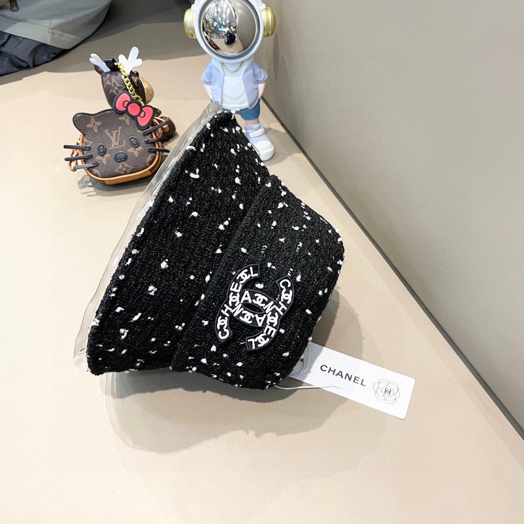 Chanen香奈儿帽子女网红款复古英伦格纹渔夫帽女秋冬韩版凹造盆帽