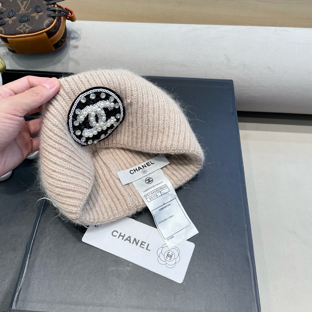 Chanel香奈儿针织毛线帽