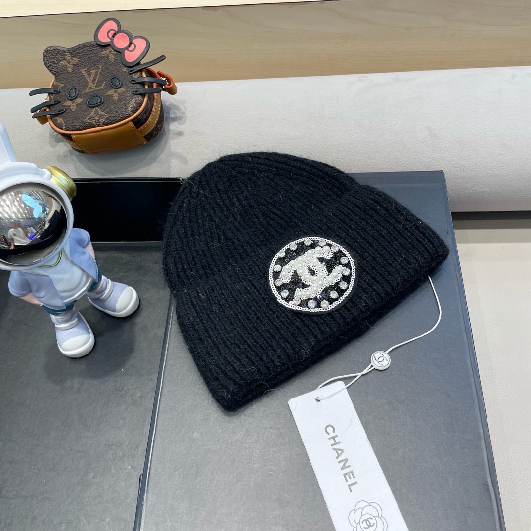 Chanel香奈儿针织毛线帽