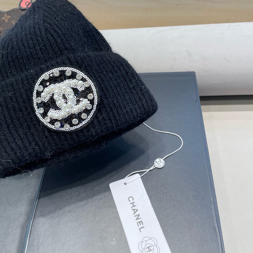 Chanel香奈儿针织毛线帽