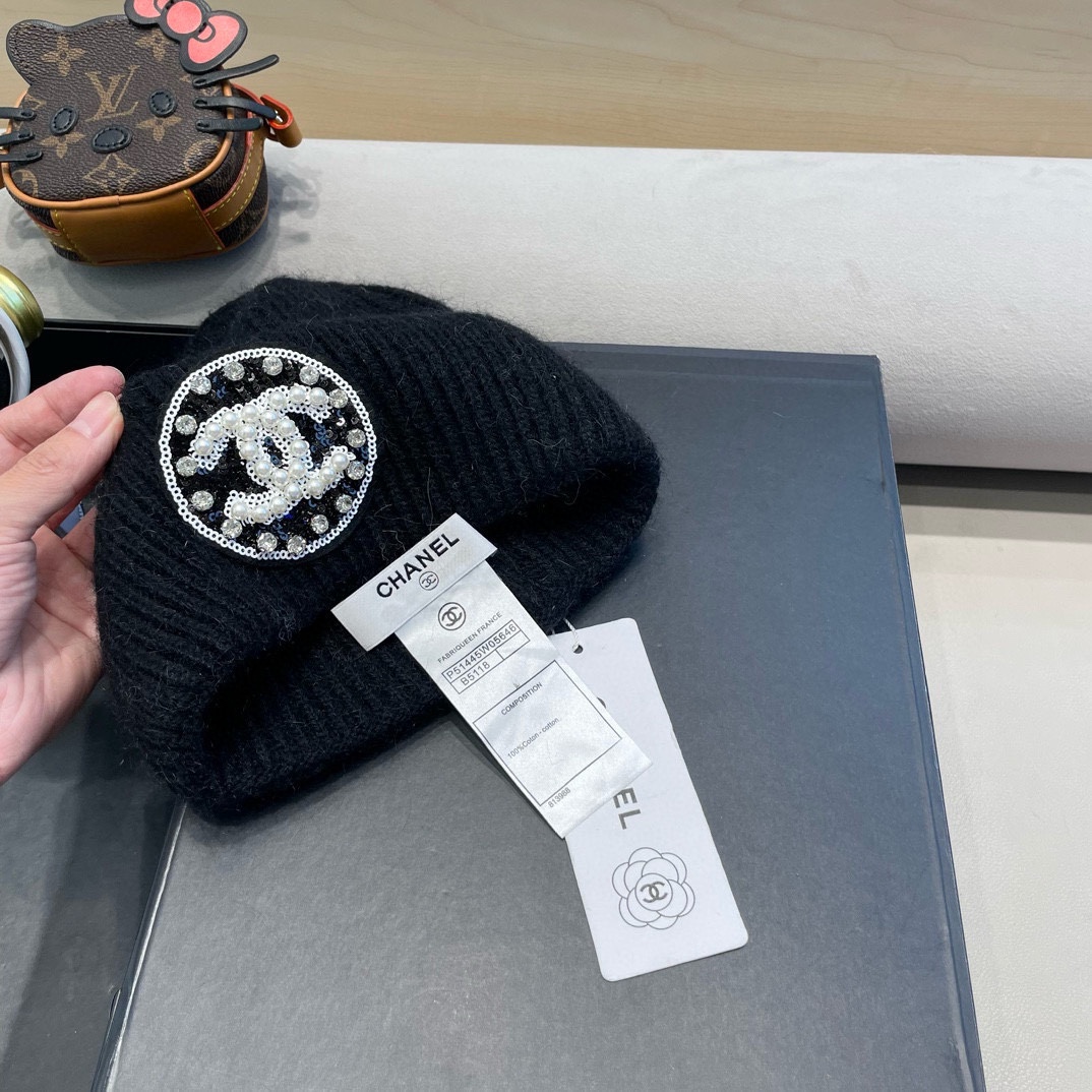 Chanel香奈儿针织毛线帽