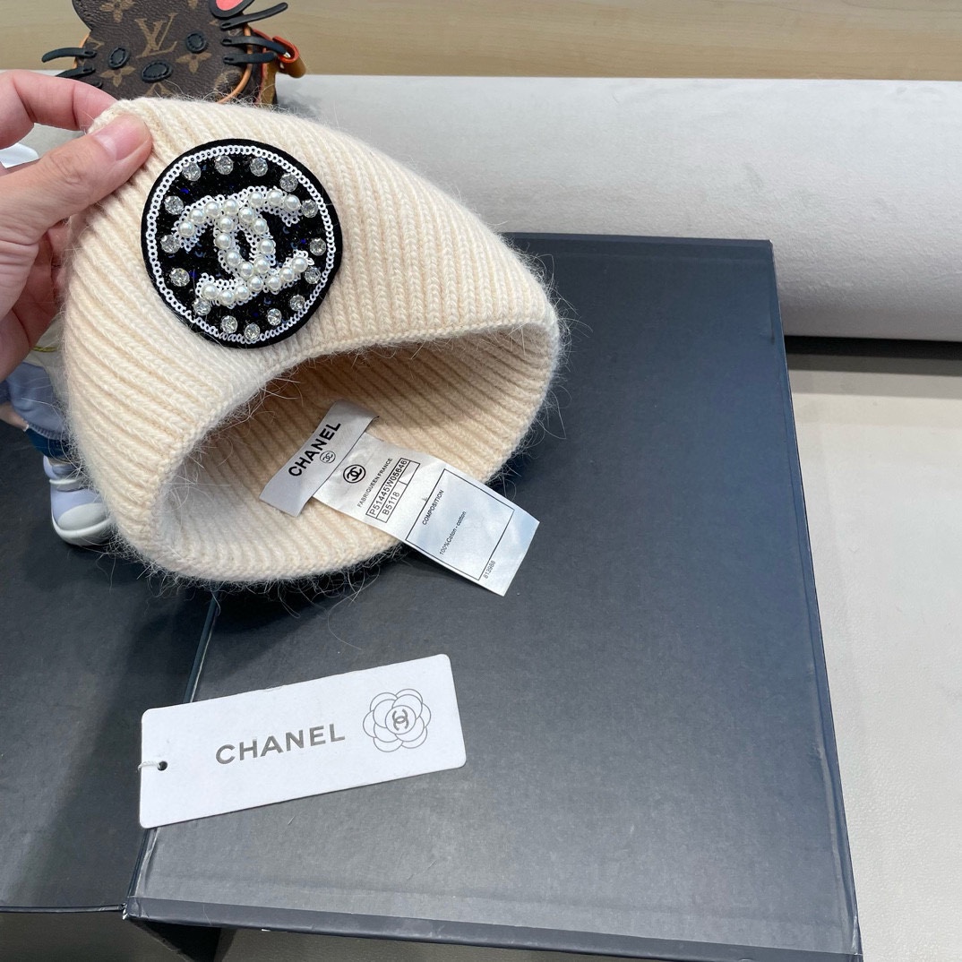 Chanel香奈儿针织毛线帽
