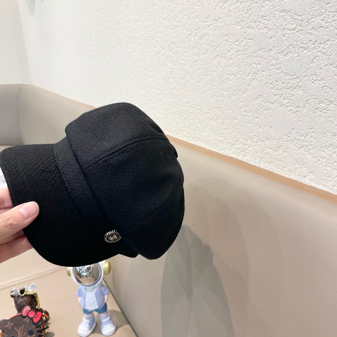 Chanel香奈儿秋季新款画家鸭舌帽，八角帽，头围57cm