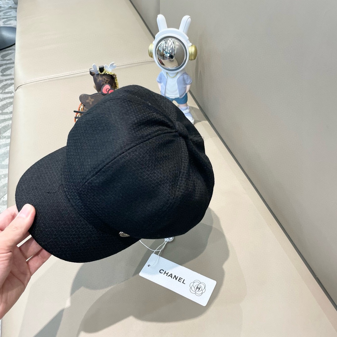 Chanel香奈儿秋季新款画家鸭舌帽，八角帽，头围57cm