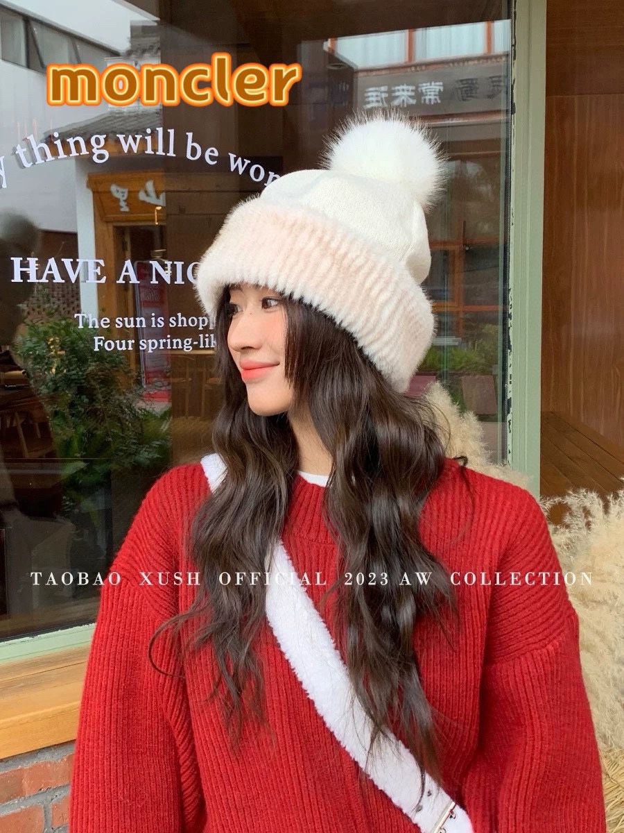 NO:215713,Moncler snow season limited ~ plush loose knitted hat women Korean style autumn and winter thickened warm ear protection face small wool hat trendy hat fisherman hat baseball hat knitted hat, hat, christian louboutin, espadrilles, hats19860909moncler雪季限定~毛绒宽松针织帽女韩版秋冬加厚保暖护耳显脸小毛线帽潮帽子渔夫帽棒球帽针织帽,帽子,christian louboutin,espadrilles,hats,hat