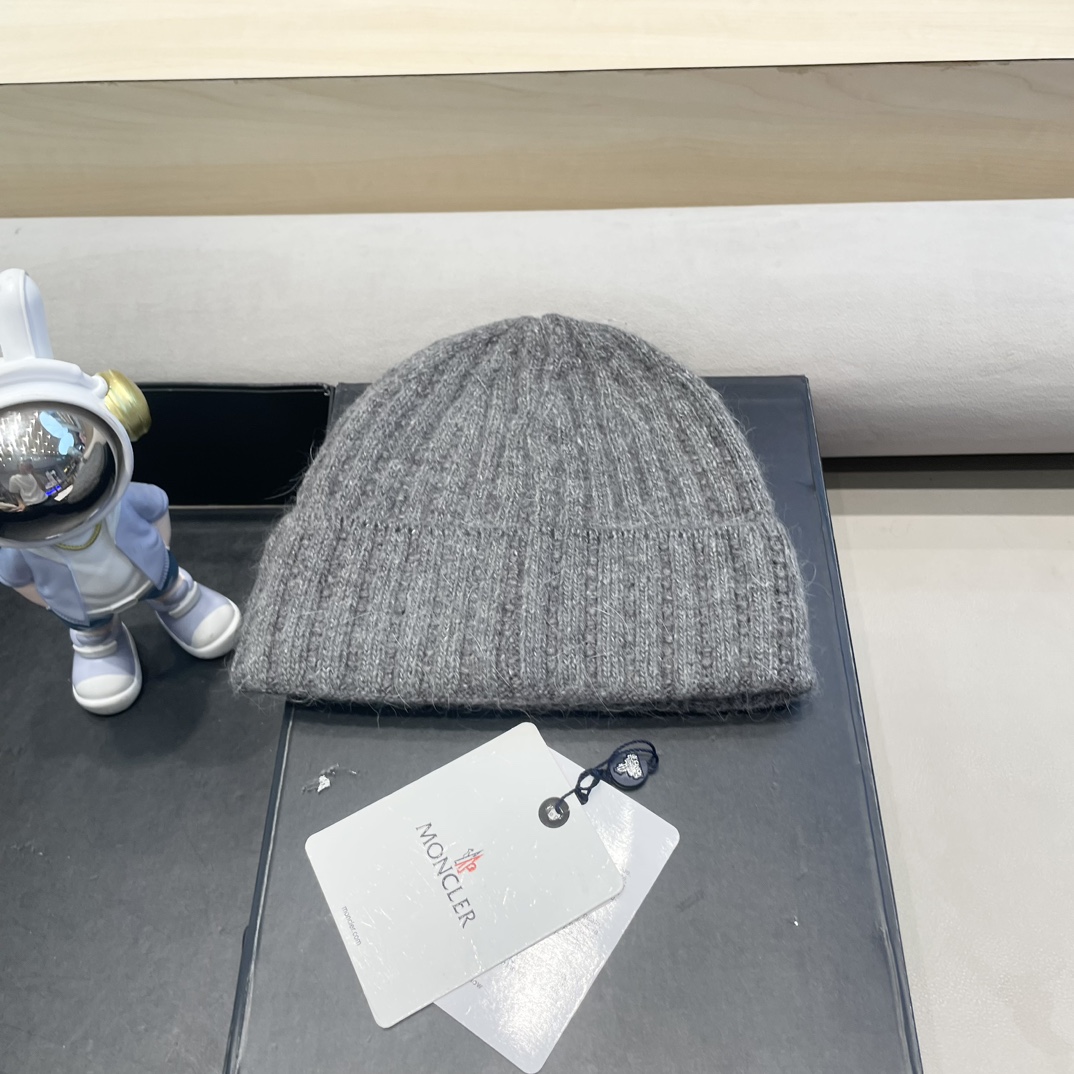 moncler冬季上新/针织粗线保暖百搭加厚包头冬季女帽子情侣ins冬天时尚