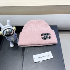 Chanel冬季帽子女毛绒边纯色保暖套头帽大头围显脸小防寒护耳针织毛线帽 Chanel冬季帽子女毛绒边纯色保暖套头帽大头围显脸小防寒护耳针织毛线帽