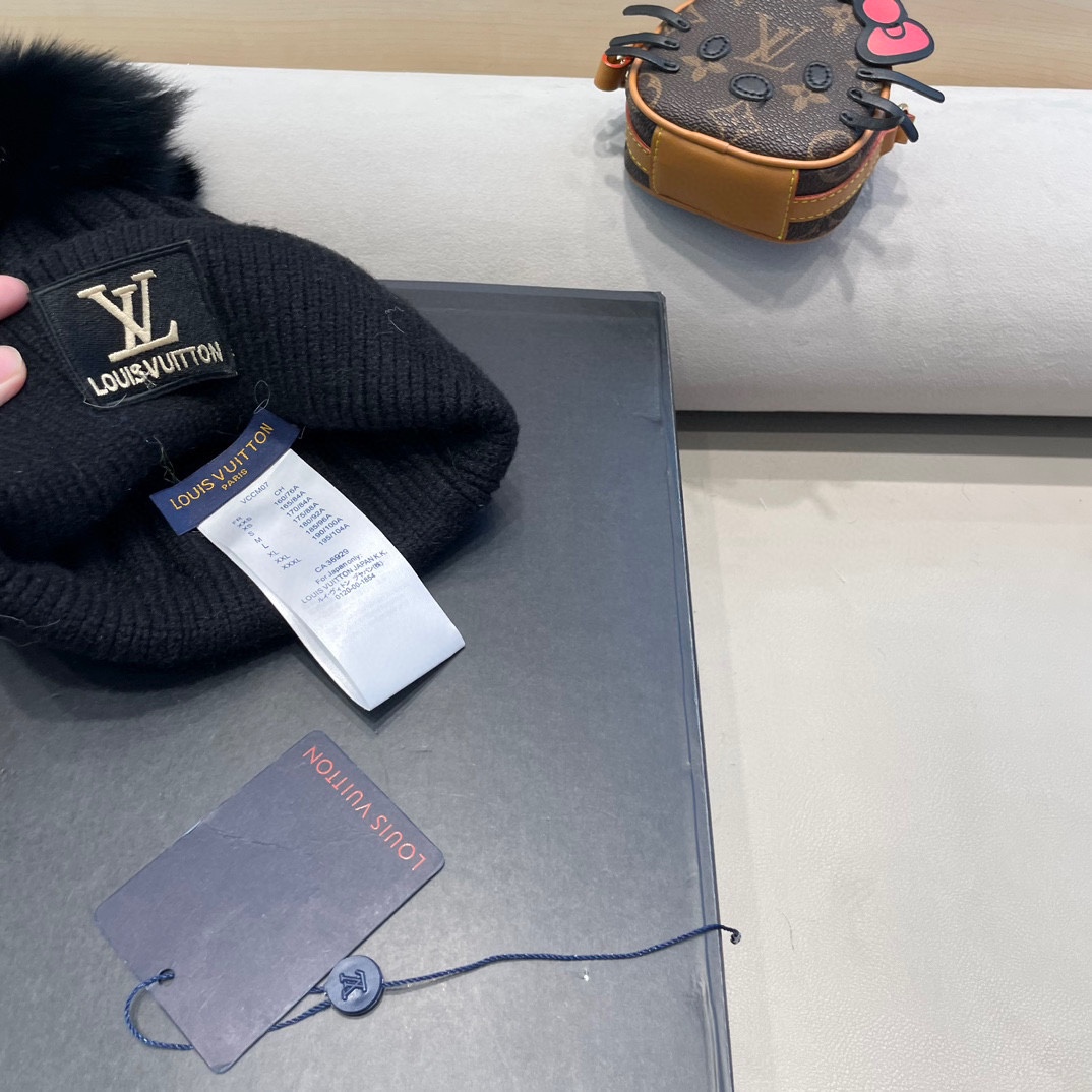 🔥Lv 路易威登秋冬新款针织毛线帽 非常百搭 男女通用 亲们可以看细节，车工整齐 透气舒适，采用进口毛线料！潮人必备！