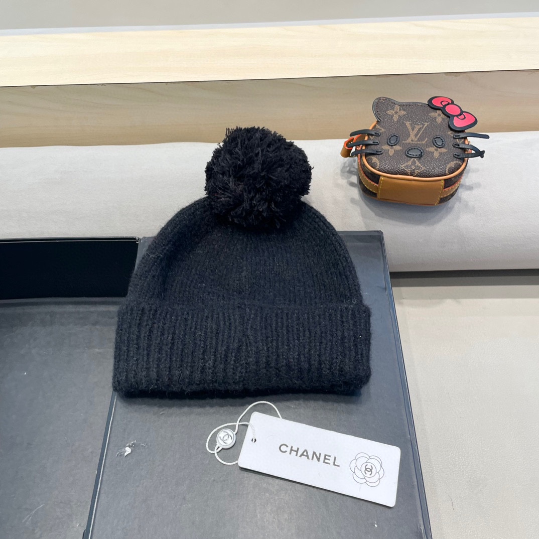 Chanel外贸秋冬男女美潮街头嘻哈说唱滑板时尚百搭织帽针织帽冷帽